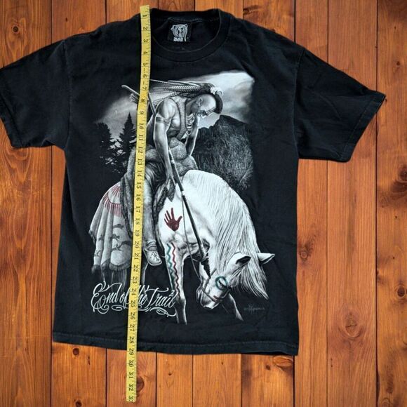 Retro Y2K Native American End Of The Trail Men's Western Shirt Large - Picture 8 of 8